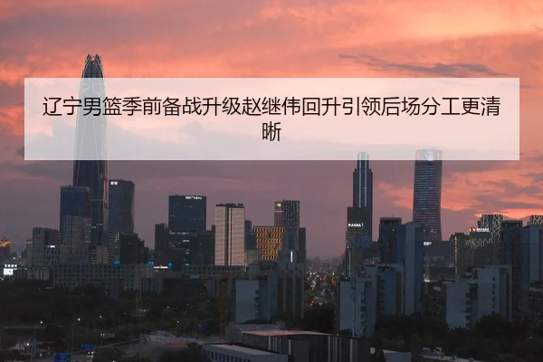 辽宁男篮季前备战升级赵继伟回升引领后场分工更清晰